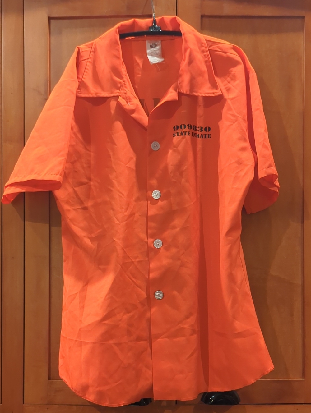 Spirit Short-Sleeve Utility Orange Costume Top Only 42-46